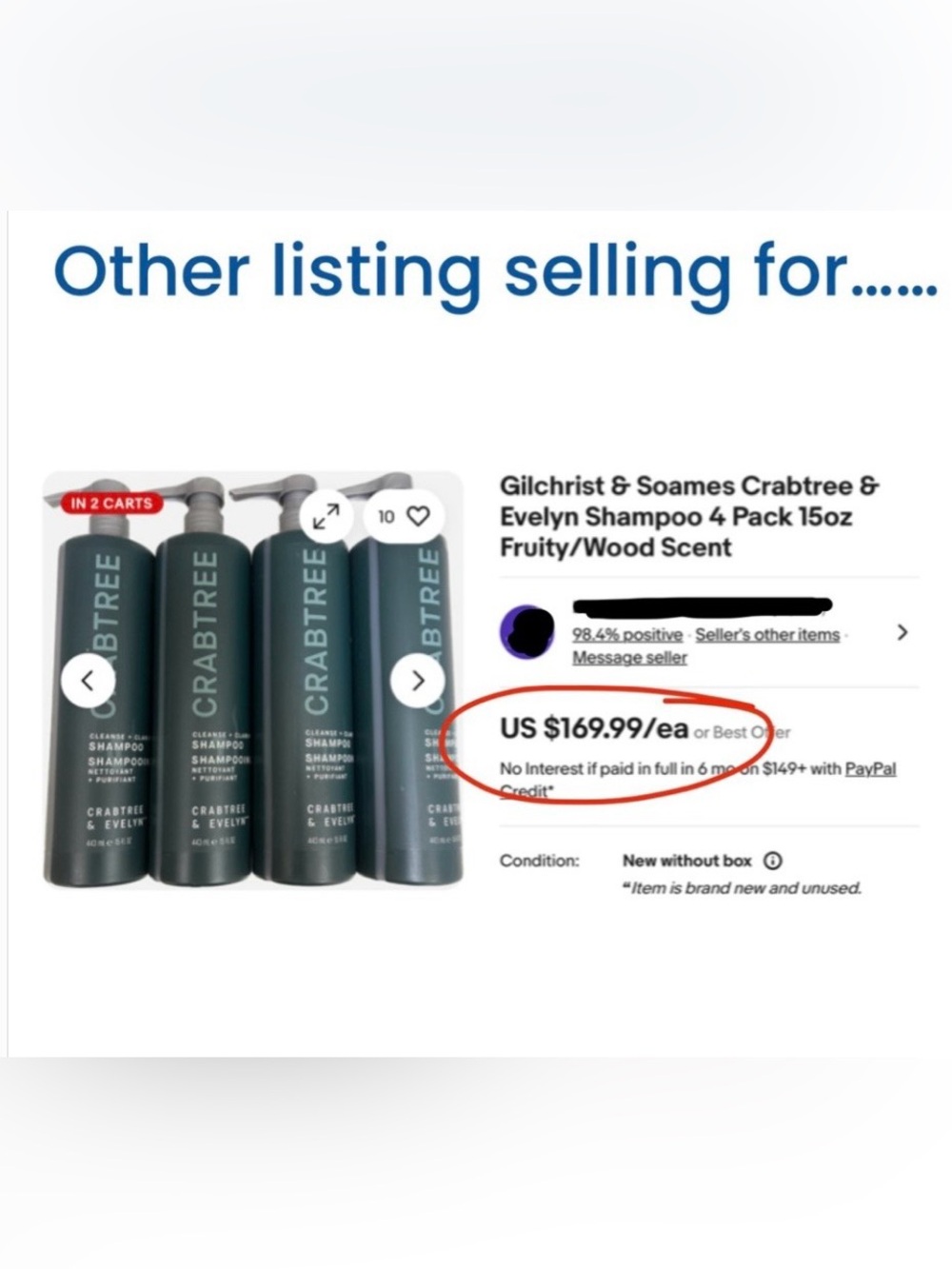 CRABTREE & EVELYN CLEANSE + CLARIFY SHAMPOO 15 oz | Set of 4 | Pump Bottles - Picture 4 of 7